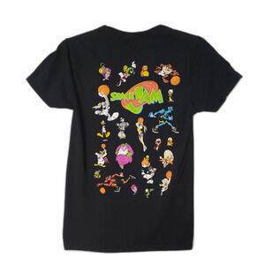 Space Jam T Shirt Retro 90's Unisex Black Size Small
